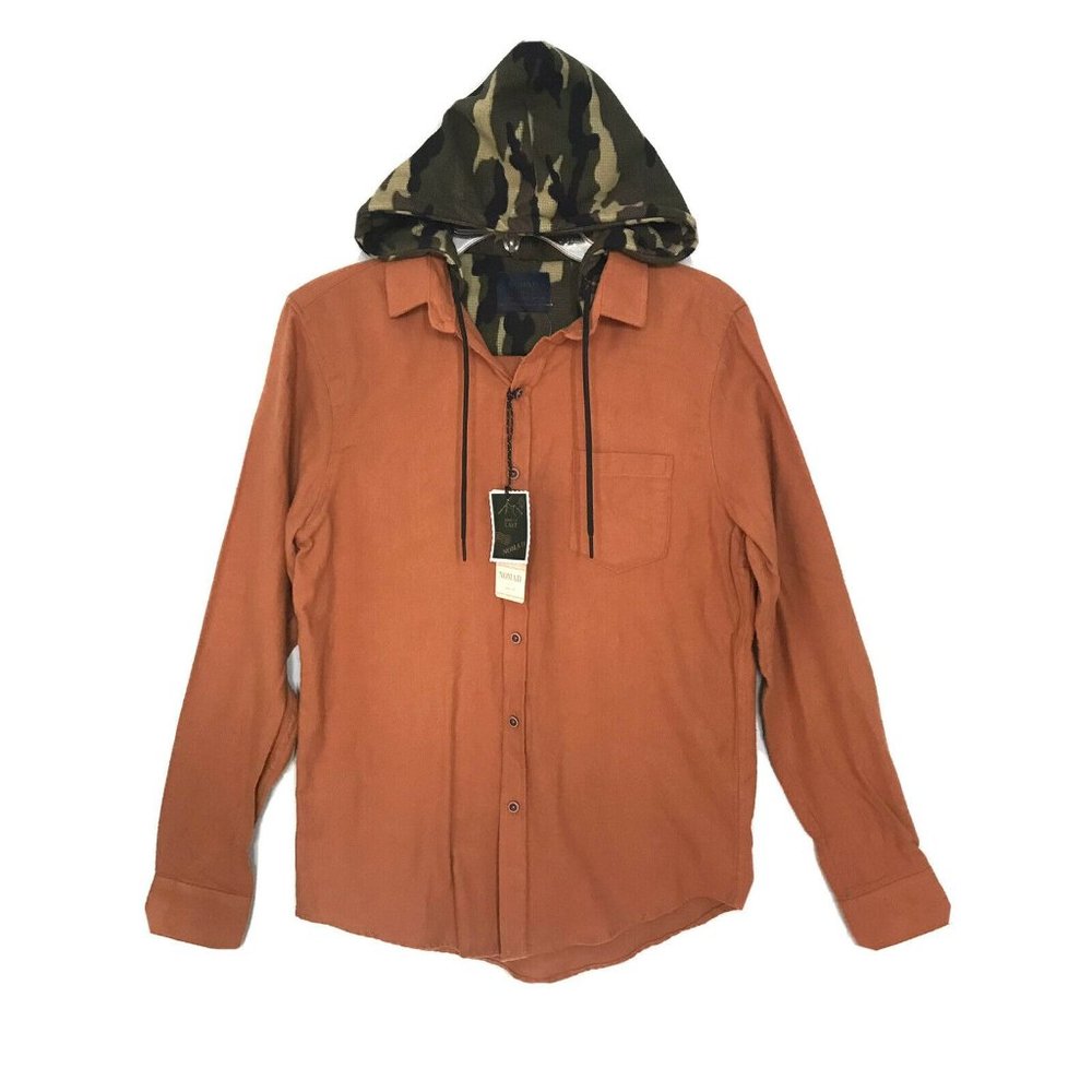 Nomad Camo Hoodie Button Down shirt